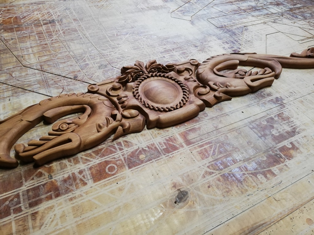 3D фрезеровка на ЧПУ - резная накладка в восточном стиле